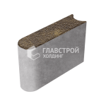 Бордюрный камень БРШ 50.20.8, осень с мраморной крошкой