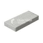 Тротуарная плитка Прямоугольник 10х30х6 см, белая на камне