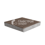 Тротуарная плитка Ромб 3Д, коричневая с гранитной крошкой, 6 см
