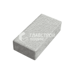 Тротуарная плитка Прямоугольник 200х100х60, белая на камне