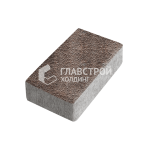 Тротуарная плитка Кирпич, яшма с мраморной крошкой, 4 см