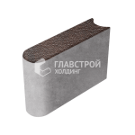Бордюрный камень БРШ 50.20.8, клинкер с гранитной крошкой