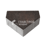 Тротуарная плитка Шапка Епископа, кармен на камне, 6 см