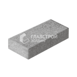 Тротуарная плитка Прямоугольник 300х600х60, серо-белая на камне