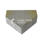 Тротуарная плитка Шапка Епископа, меланж на камне, 6 см