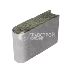 Бордюрный камень БРШ 50.20.8, янтарь с мраморной крошкой