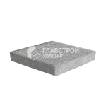 Тротуарная плитка Ромб 3Д, серо-белая на камне, 6 см