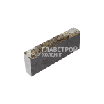 Бордюрный камень БР 50.20.8, агат-желтый с мраморной крошкой